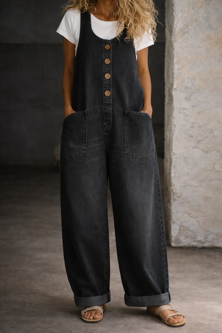 Iina - Vintage-pesty Puuvillahaalari