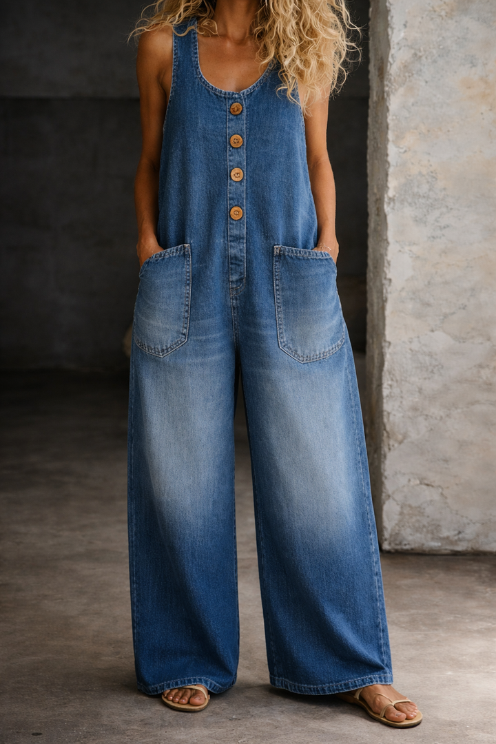 Iina - Vintage-pesty Puuvillahaalari