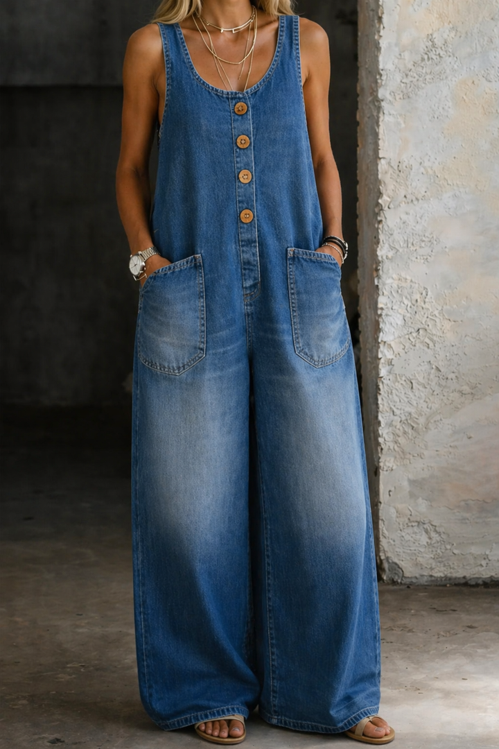 Iina - Vintage-pesty Puuvillahaalari