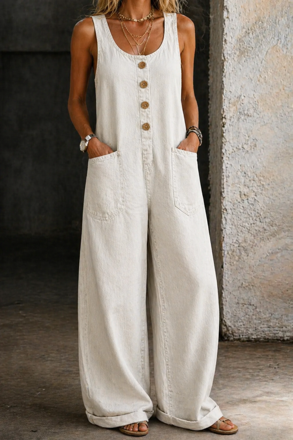 Hanna - Vintage-pesty Farkkuhaalari
