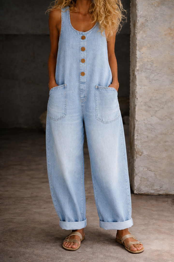 Iina - Vintage-pesty Puuvillahaalari