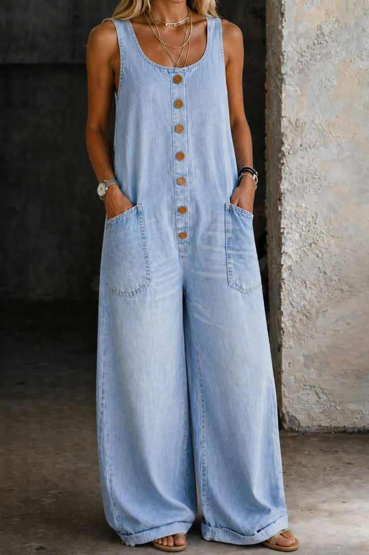 Iina - Vintage-pesty Puuvillahaalari