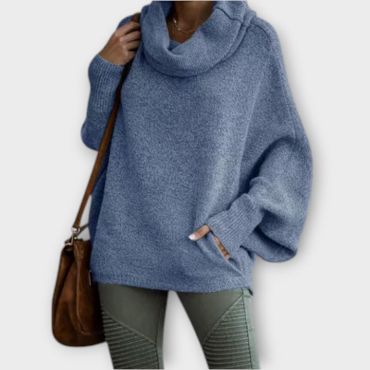 Ulrike - Tyylikäs turtleneck-naisten villapaita