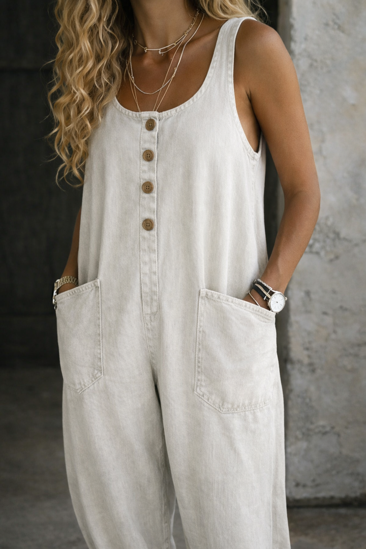 Iina - Vintage-pesty Puuvillahaalari